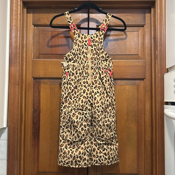 Amazon Essentials girls Water-Resistant Snow Bib - animal print size 3T - Picture 6 of 7